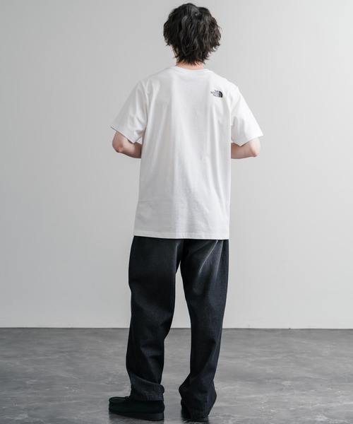THE NORTH FACE（ザノースフェイス）の「THE NORTH FACE ザ・ノースフェイス M NSE RG SS TEE レッドボックスロゴ半袖Tシャツ（Tシャツ/カットソー・メンズ・ブラック/ホワイト・XL/S/M/L）」の8枚目の写真