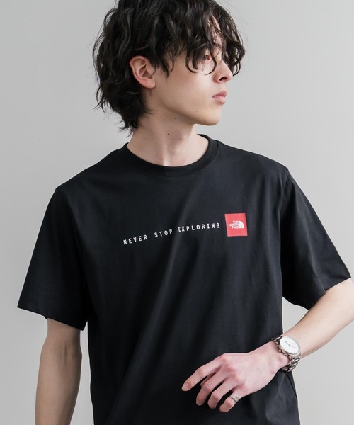 THE NORTH FACE（ザノースフェイス）の「THE NORTH FACE ザ・ノースフェイス M NSE RG SS TEE レッドボックスロゴ半袖Tシャツ（Tシャツ/カットソー・メンズ・ブラック/ホワイト・XL/S/M/L）」の14枚目の写真