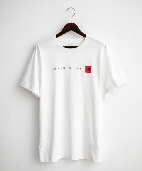 THE NORTH FACE（ザノースフェイス）の「THE NORTH FACE ザ・ノースフェイス M NSE RG SS TEE レッドボックスロゴ半袖Tシャツ（Tシャツ/カットソー・メンズ・ブラック/ホワイト・XL/S/M/L）」の17枚目の写真