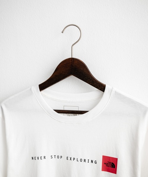 THE NORTH FACE（ザノースフェイス）の「THE NORTH FACE ザ・ノースフェイス M NSE RG SS TEE レッドボックスロゴ半袖Tシャツ（Tシャツ/カットソー・メンズ・ブラック/ホワイト・XL/S/M/L）」の19枚目の写真