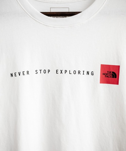 THE NORTH FACE（ザノースフェイス）の「THE NORTH FACE ザ・ノースフェイス M NSE RG SS TEE レッドボックスロゴ半袖Tシャツ（Tシャツ/カットソー・メンズ・ブラック/ホワイト・XL/S/M/L）」の22枚目の写真