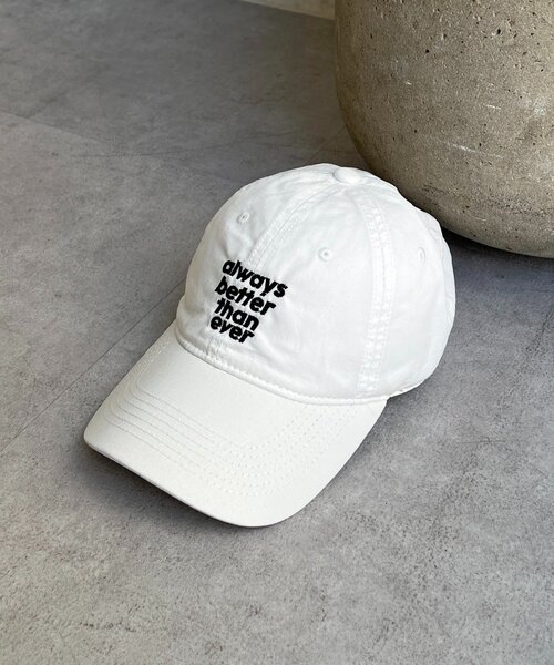 un dix cors（アンディコール）の「betterキャップ（キャップ・レディース・アイボリー/ブラック/グレー・FREE）」の4枚目の写真