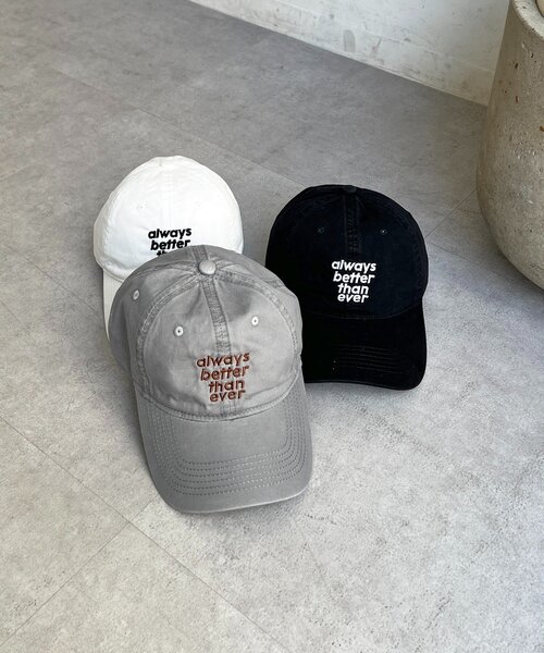 un dix cors（アンディコール）の「betterキャップ（キャップ・レディース・アイボリー/ブラック/グレー・FREE）」の7枚目の写真