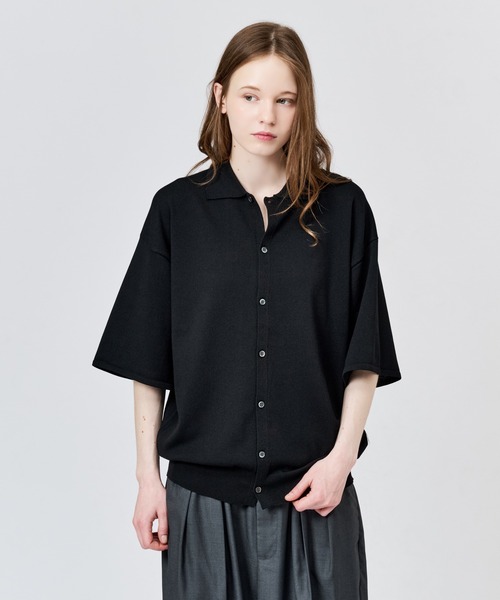 HIGH GAUGE S/S KNIT SHIRT / ハイゲージS/Sニットシャツ（シャツ