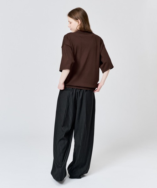 WETTEMPT（ウィテンプト）の「HIGH GAUGE S/S KNIT SHIRT / ハイゲージS/Sニットシャツ（シャツ/ブラウス・メンズ・ブラック/ブラウン/レッド・LARGE/MEDIUM/SMALL）」の13枚目の写真