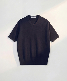 FLAWSROOM（フローズルーム）の「Light V Neck Cotton Knit NAVY（ニット/セーター）」