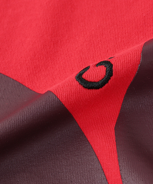 EDIFICE（エディフィス）の「NOMARHYTHM TEXTILE (ノーマリズム テキスタイル) Hand Dye Twist Tee Shirt GO!（Tシャツ/カットソー・メンズ・アイボリー/レッド・3/4）」の3枚目の写真