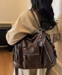 セール】YOUNG & OLSEN/ヤングアンドオルセン EMBOSSED LEATHER TOTE M