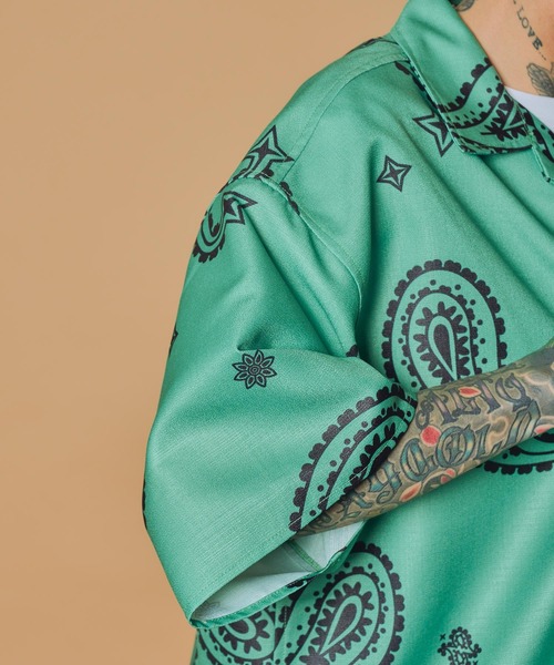 Subciety(サブサエティ)の「Large paisley shirt(シャツ/ブラウス・メンズ・ブラック/ホワイト/グリーン/オレンジ・SMALL/MEDIUM/LARGE/X-LARGE)」の19枚目の写真