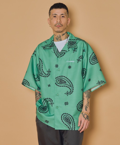 Subciety(サブサエティ)の「Large paisley shirt(シャツ/ブラウス・メンズ・ブラック/ホワイト/グリーン/オレンジ・SMALL/MEDIUM/LARGE/X-LARGE)」の20枚目の写真