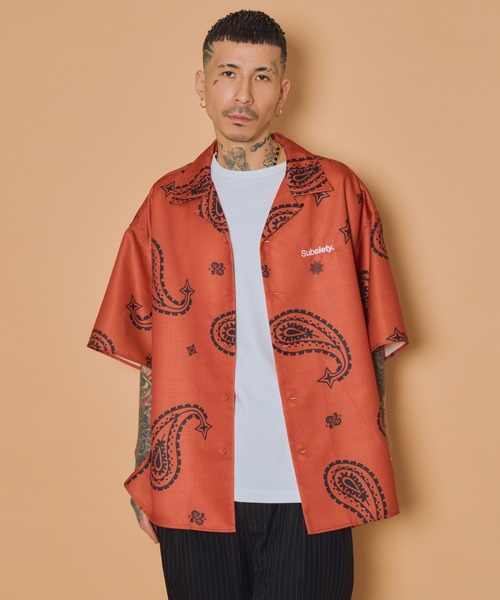Subciety(サブサエティ)の「Large paisley shirt(シャツ/ブラウス・メンズ・ブラック/ホワイト/グリーン/オレンジ・SMALL/MEDIUM/LARGE/X-LARGE)」の22枚目の写真