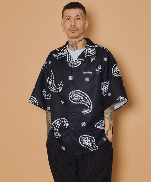 Subciety(サブサエティ)の「Large paisley shirt(シャツ/ブラウス・メンズ・ブラック/ホワイト/グリーン/オレンジ・SMALL/MEDIUM/LARGE/X-LARGE)」の14枚目の写真