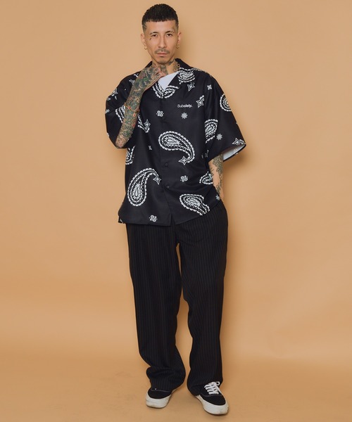 Subciety(サブサエティ)の「Large paisley shirt(シャツ/ブラウス・メンズ・ブラック/ホワイト/グリーン/オレンジ・SMALL/MEDIUM/LARGE/X-LARGE)」の16枚目の写真