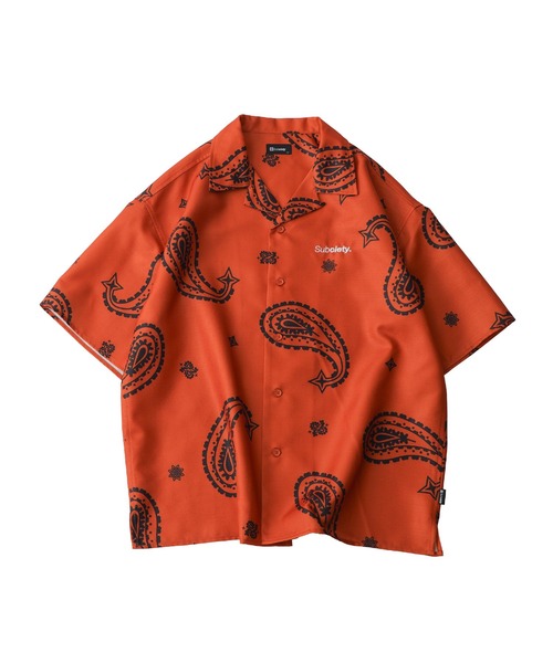 Subciety(サブサエティ)の「Large paisley shirt(シャツ/ブラウス・メンズ・ブラック/ホワイト/グリーン/オレンジ・SMALL/MEDIUM/LARGE/X-LARGE)」の7枚目の写真