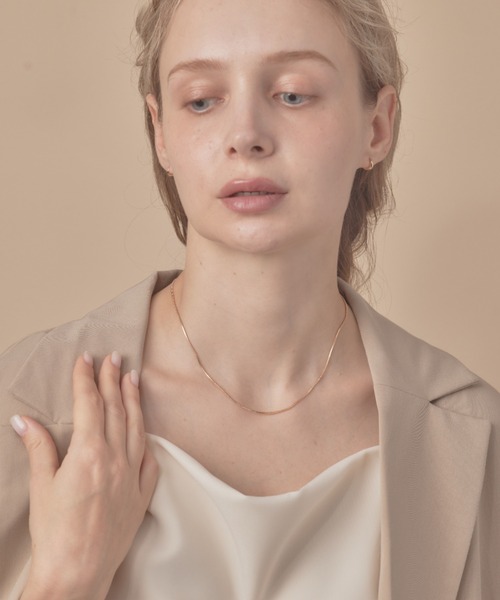 sowang(ソワン)の「シンプルスネークチェーンネックレス1mm / simple snake necklace(ネックレス・レディース・ゴールド/ピンク/シルバー・FREE)」の22枚目の写真