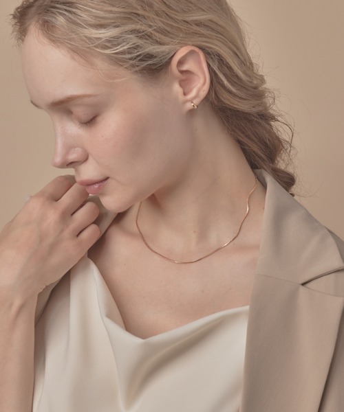 sowang(ソワン)の「シンプルスネークチェーンネックレス1mm / simple snake necklace(ネックレス・レディース・ゴールド/ピンク/シルバー・FREE)」の6枚目の写真