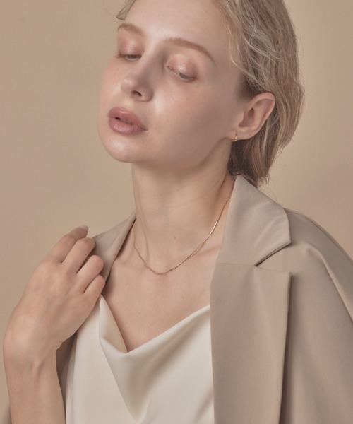 sowang(ソワン)の「シンプルスネークチェーンネックレス1mm / simple snake necklace(ネックレス・レディース・ゴールド/ピンク/シルバー・FREE)」の7枚目の写真