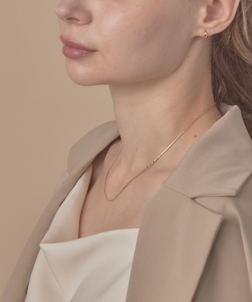 sowang(ソワン)の「シンプルスネークチェーンネックレス1mm / simple snake necklace(ネックレス・レディース・ゴールド/ピンク/シルバー・FREE)」の4枚目の写真