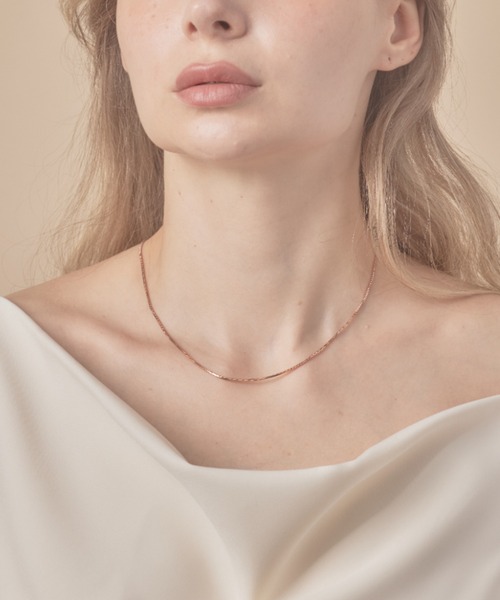 sowang(ソワン)の「シンプルスネークチェーンネックレス1mm / simple snake necklace(ネックレス・レディース・ゴールド/ピンク/シルバー・FREE)」の12枚目の写真