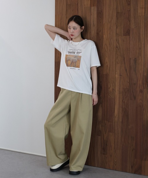 J by blue（ジェイバイブルー）の「エッグカーブパンツ（その他パンツ・レディース・ベージュ/ブラック/ホワイト・MEDIUM）」の14枚目の写真