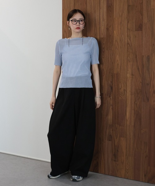 J by blue（ジェイバイブルー）の「エッグカーブパンツ（その他パンツ・レディース・ベージュ/ブラック/ホワイト・MEDIUM）」の19枚目の写真