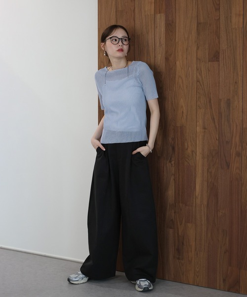 J by blue（ジェイバイブルー）の「エッグカーブパンツ（その他パンツ・レディース・ベージュ/ブラック/ホワイト・MEDIUM）」の20枚目の写真