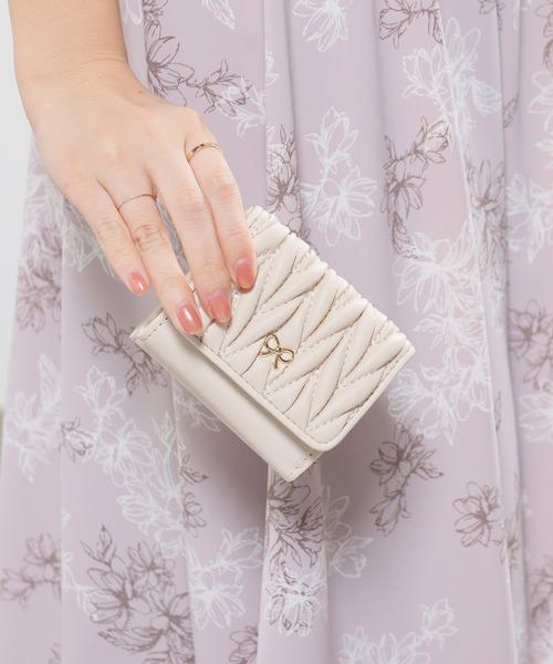 お財布ポシェット ハンドメイド Yukiemon リボンバニー ミニ財布・リボン（財布）｜Honeys（ハニーズ）のファッション通販