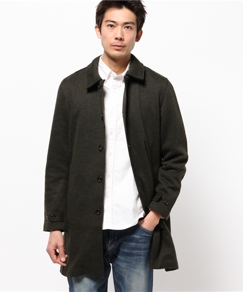OUTLET(アウトレット)の「【Ciaopanic】圧縮ウールステンカラーコート(ステンカラーコート・メンズ・オリーブ/ネイビー/チャコールグレー・LARGE/MEDIUM)」の2枚目の写真