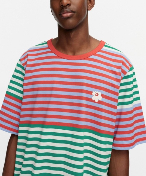 marimekko（マリメッコ）の「【オンラインストア限定】【kioski】 Tasaraita Unisex Unikko / t-shirt（Tシャツ/カットソー・レディース・マルチ・MEDIUM/SMALL/X-SMALL）」の5枚目の写真