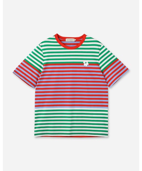 marimekko（マリメッコ）の「【オンラインストア限定】【kioski】 Tasaraita Unisex Unikko / t-shirt（Tシャツ/カットソー・レディース・マルチ・MEDIUM/SMALL/X-SMALL）」の7枚目の写真