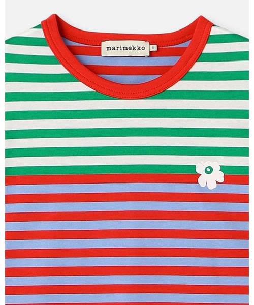 marimekko（マリメッコ）の「【オンラインストア限定】【kioski】 Tasaraita Unisex Unikko / t-shirt（Tシャツ/カットソー・レディース・マルチ・MEDIUM/SMALL/X-SMALL）」の8枚目の写真