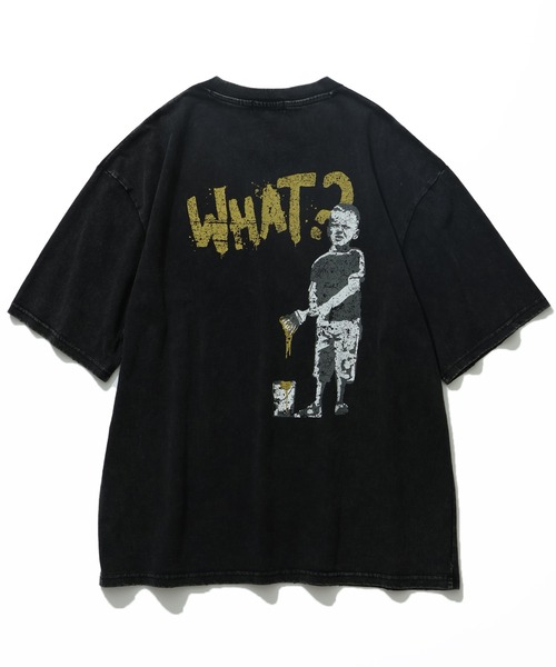 BRANDALISED(ブランダライズド)の「【BRANDALISED/ブランダライズド】スノーウォッシュ カスレプリント アソート バンクシー アートワークデザイン Tシャツ(Tシャツ/カットソー・メンズ・ブラック系2/ブラック系1/グレー系2/グレー系1/ブラウン系1/ブラウン系2・M/L/XL)」の8枚目の写真
