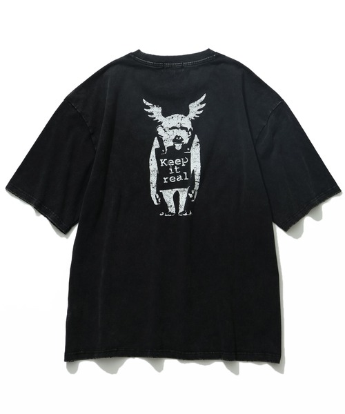 BRANDALISED(ブランダライズド)の「【BRANDALISED/ブランダライズド】スノーウォッシュ カスレプリント アソート バンクシー アートワークデザイン Tシャツ(Tシャツ/カットソー・メンズ・ブラック系2/ブラック系1/グレー系2/グレー系1/ブラウン系1/ブラウン系2・M/L/XL)」の10枚目の写真