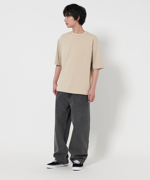 A DAY IN THE LIFE UNITED ARROWS（アデイインザライフユナイテッドアローズ）の「ポンチ フェイクレイヤード カットソー＜A DAY IN THE LIFE＞（Tシャツ/カットソー・メンズ・ダークグリーン/ブラック/ベージュ/ホワイト・S/XL/L/M）」の9枚目の写真