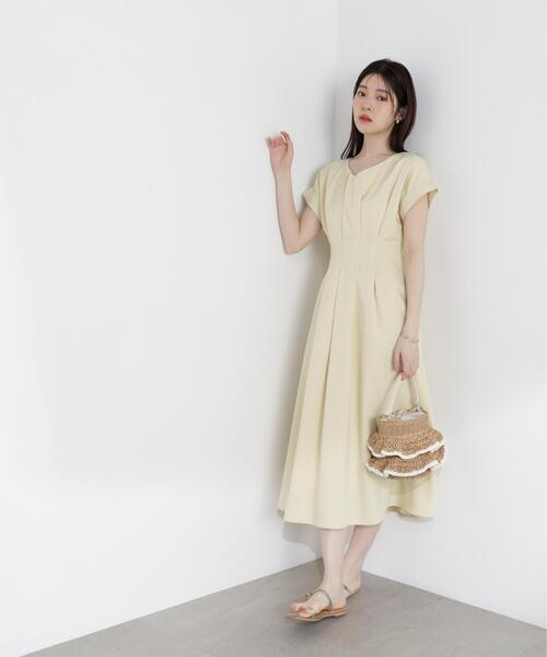 PROPORTION BODY DRESSING（プロポーションボディドレッシング）の「ウエストタックワンピース / 1216140501（ワンピース・レディース・ブルー/ピンク/イエロー・MEDIUM/P/S/SMALL）」の14枚目の写真