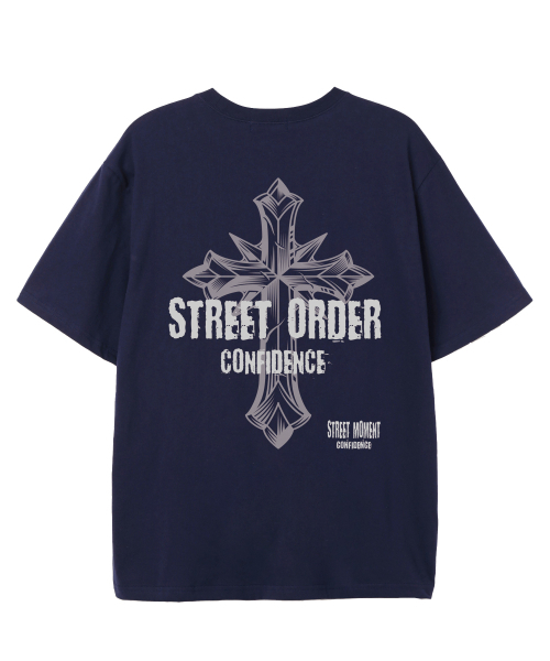 VANNWORKS(バンワークス)の「CROSS STREET 半袖Tシャツ (VS0227) ネイビー(Tシャツ/カットソー・メンズ・その他・SMALL/MEDIUM/LARGE/X-LARGE/XX-LARGE)」の3枚目の写真