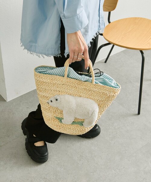 完売品　ear PAPILLONNER キャラかごバック　リス ear PAPILLONNER（イアパピヨネ）の「キャラかごバッグ（かごバッグ