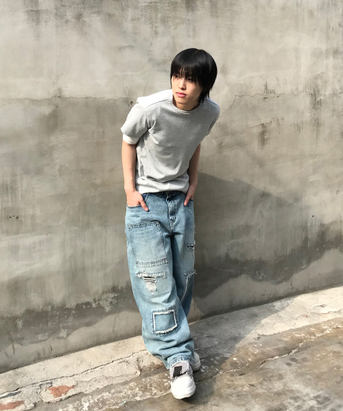 KICHUL（キチョル）の「All Day Soft T-shirt (Grey)（Tシャツ/カットソー・レディース・その他・SMALL/MEDIUM/LARGE）」の2枚目の写真