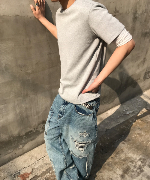 KICHUL（キチョル）の「All Day Soft T-shirt (Grey)（Tシャツ/カットソー・レディース・その他・SMALL/MEDIUM/LARGE）」の3枚目の写真