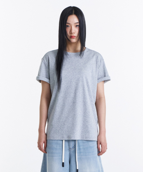 KICHUL（キチョル）の「All Day Soft T-shirt (Grey)（Tシャツ/カットソー・レディース・その他・SMALL/MEDIUM/LARGE）」の6枚目の写真