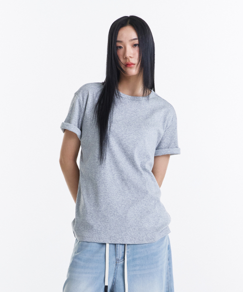 KICHUL（キチョル）の「All Day Soft T-shirt (Grey)（Tシャツ/カットソー・レディース・その他・SMALL/MEDIUM/LARGE）」の8枚目の写真