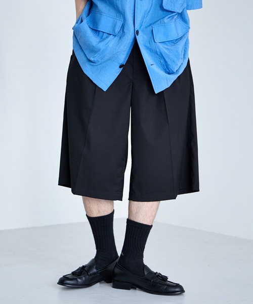 RAGEBLUE(レイジブルー)の「TR Buggy Half Pants / バギーハーフパンツ(スラックス・メンズ・ベージュ/ブラック・MEDIUM/LARGE)」の6枚目の写真