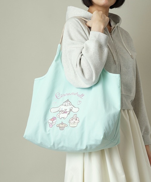 sanrio(サンリオ)の「【unify × Sanrio characters(サンリオキャラクターズ) 】大容量 A4サイズ収納可 軽撥水 トートバッグ SUPK-01(ショルダーバッグ・レディース・サックスブルー/ブラック/ラベンダー/ネイビー/ミント/ライトグレー・ONE SIZE)」の16枚目の写真
