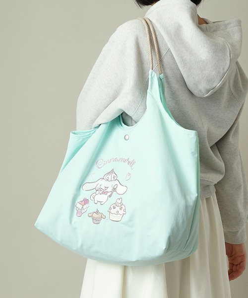 sanrio(サンリオ)の「【unify × Sanrio characters(サンリオキャラクターズ) 】大容量 A4サイズ収納可 軽撥水 トートバッグ SUPK-01(ショルダーバッグ・レディース・サックスブルー/ブラック/ラベンダー/ネイビー/ミント/ライトグレー・ONE SIZE)」の15枚目の写真