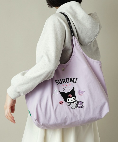 sanrio(サンリオ)の「【unify × Sanrio characters(サンリオキャラクターズ) 】大容量 A4サイズ収納可 軽撥水 トートバッグ SUPK-01(ショルダーバッグ・レディース・サックスブルー/ブラック/ラベンダー/ネイビー/ミント/ライトグレー・ONE SIZE)」の20枚目の写真