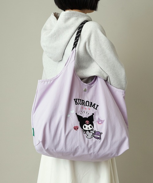 sanrio(サンリオ)の「【unify × Sanrio characters(サンリオキャラクターズ) 】大容量 A4サイズ収納可 軽撥水 トートバッグ SUPK-01(ショルダーバッグ・レディース・サックスブルー/ブラック/ラベンダー/ネイビー/ミント/ライトグレー・ONE SIZE)」の21枚目の写真