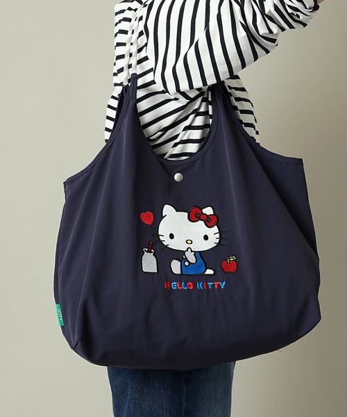 sanrio(サンリオ)の「【unify × Sanrio characters(サンリオキャラクターズ) 】大容量 A4サイズ収納可 軽撥水 トートバッグ SUPK-01(ショルダーバッグ・レディース・サックスブルー/ブラック/ラベンダー/ネイビー/ミント/ライトグレー・ONE SIZE)」の9枚目の写真