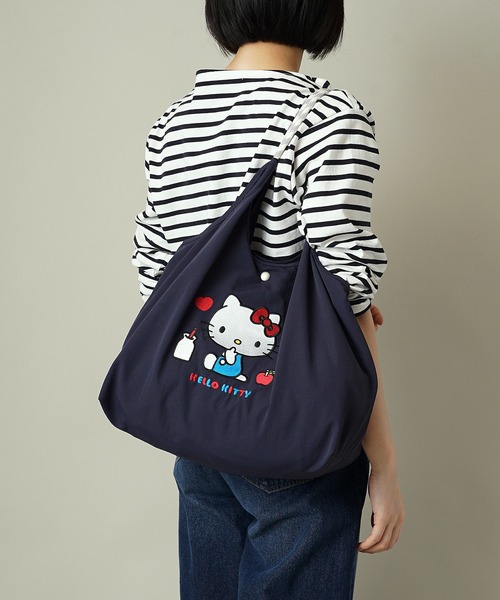 sanrio(サンリオ)の「【unify × Sanrio characters(サンリオキャラクターズ) 】大容量 A4サイズ収納可 軽撥水 トートバッグ SUPK-01(ショルダーバッグ・レディース・サックスブルー/ブラック/ラベンダー/ネイビー/ミント/ライトグレー・ONE SIZE)」の7枚目の写真