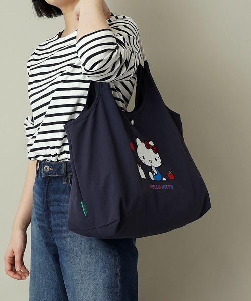sanrio(サンリオ)の「【unify × Sanrio characters(サンリオキャラクターズ) 】大容量 A4サイズ収納可 軽撥水 トートバッグ SUPK-01(ショルダーバッグ・レディース・サックスブルー/ブラック/ラベンダー/ネイビー/ミント/ライトグレー・ONE SIZE)」の10枚目の写真