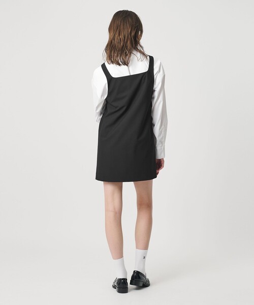 ER(イーアール)の「<ER>Aライン ミニワンピース(ワンピース・レディース・ブラック/グレー系・S/M)」の4枚目の写真